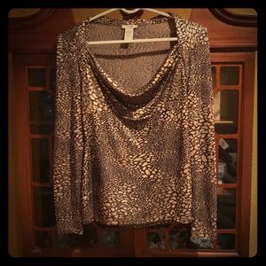 Cache Black & Gold Blouse